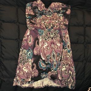 Mini Strapless Summer Dress